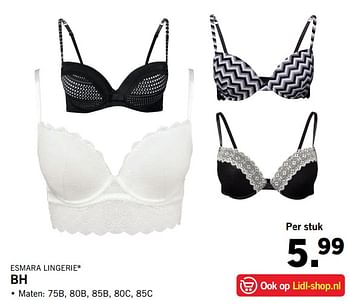 Aanbiedingen Esmara lingerie bh - Esmara Lingerie - Geldig van 17/09/2017 tot 24/09/2017 bij Lidl