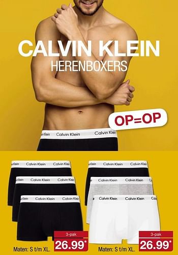Aanbiedingen Calvin klein herenboxers - Calvin Klein - Geldig van 18/09/2017 tot 23/09/2017 bij Aldi