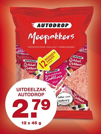 Aanbiedingen Uitdeelzak autodrop - Autodrop - Geldig van 18/09/2017 tot 23/09/2017 bij Aldi