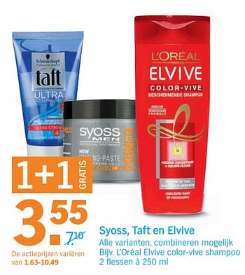 Aanbiedingen L`oréal elvive color-vive shampoo - L'Oreal Paris - Geldig van 18/09/2017 tot 24/09/2017 bij Albert Heijn