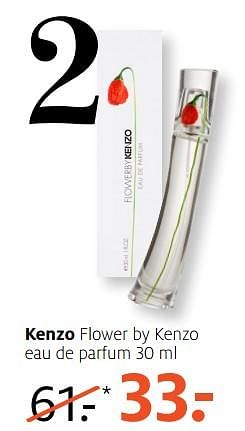 Aanbiedingen Kenzo flower by kenzo eau de parfum - Kenzo - Geldig van 18/09/2017 tot 24/09/2017 bij Etos