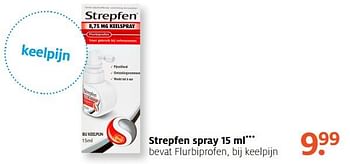 Aanbiedingen Strepfen spray - Strepfen - Geldig van 18/09/2017 tot 24/09/2017 bij Etos