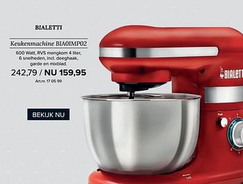 Aanbiedingen Bialetti keukenmachine bia0imp02 - Bialetti - Geldig van 18/09/2017 tot 24/09/2017 bij Kijkshop