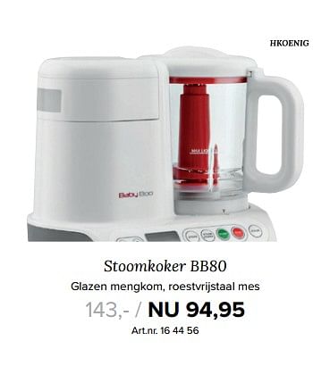 Aanbiedingen Stoomkoker bb80 - Huismerk - Kijkshop - Geldig van 18/09/2017 tot 24/09/2017 bij Kijkshop