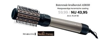 Aanbiedingen Roterende krulborstel as8110 hoogwaardige keramische coating - Remington - Geldig van 18/09/2017 tot 24/09/2017 bij Kijkshop