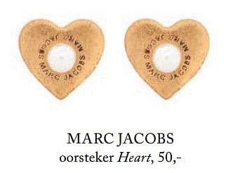 Aanbiedingen Marc jacobs oorsteker heart - Marc Jacobs - Geldig van 05/09/2017 tot 01/03/2018 bij De Bijenkorf