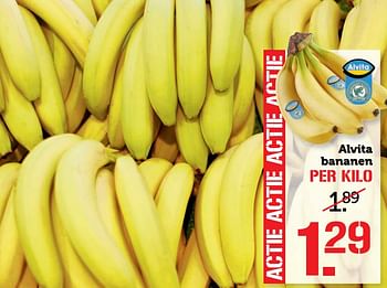 Aanbiedingen Alvita bananen - Alvita - Geldig van 18/09/2017 tot 24/09/2017 bij Coop
