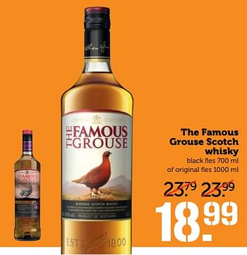 Aanbiedingen The famous grouse scotch whisky - The Famous Grouse - Geldig van 18/09/2017 tot 24/09/2017 bij Coop