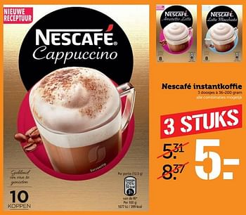 Aanbiedingen Nescafé instantkoffie - Nescafe - Geldig van 18/09/2017 tot 24/09/2017 bij Coop