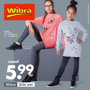 Aanbiedingen Legging - Huismerk - Wibra - Geldig van 18/09/2017 tot 30/09/2017 bij Wibra