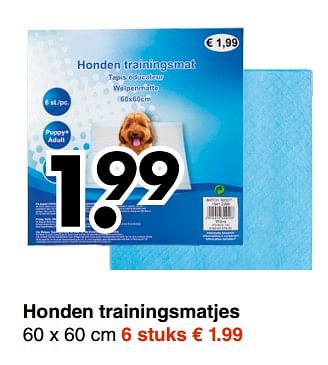 Aanbiedingen Honden trainingsmatjes - Huismerk - Wibra - Geldig van 18/09/2017 tot 30/09/2017 bij Wibra