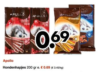 Aanbiedingen Apollo hondenhapjes - Apollo - Geldig van 18/09/2017 tot 30/09/2017 bij Wibra