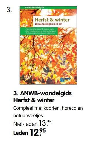Aanbiedingen Anwb-wandelgids herfst + winter - Huismerk - ANWB - Geldig van 18/09/2017 tot 01/10/2017 bij ANWB