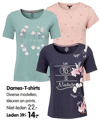 Aanbiedingen Dames-t-shirts - Huismerk - ANWB - Geldig van 18/09/2017 tot 01/10/2017 bij ANWB
