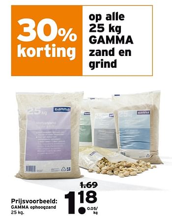 Aanbiedingen Gamma ophoogzand - Huismerk - Gamma - Geldig van 18/09/2017 tot 01/10/2017 bij Gamma