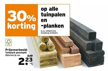 Aanbiedingen Tuinplank geschaafd - Huismerk - Gamma - Geldig van 18/09/2017 tot 01/10/2017 bij Gamma