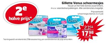 Aanbiedingen Scheermesjes woman - Gillette - Geldig van 19/09/2017 tot 01/10/2017 bij Trekpleister