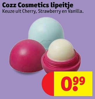 Aanbiedingen Cozz cosmetics lipeitje - Huismerk - Kruidvat - Geldig van 19/09/2017 tot 24/09/2017 bij Kruidvat