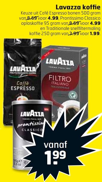 Aanbiedingen Lavazza koffie - Lavazza - Geldig van 19/09/2017 tot 01/10/2017 bij Trekpleister