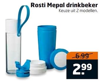 Aanbiedingen Rosti mepal drinkbeker - Rosti Mepal - Geldig van 19/09/2017 tot 01/10/2017 bij Trekpleister