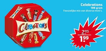 Aanbiedingen Celebrations - Celebrations - Geldig van 19/09/2017 tot 01/10/2017 bij Trekpleister