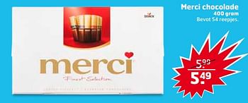 Aanbiedingen Merci chocolade - MERCI - Geldig van 19/09/2017 tot 01/10/2017 bij Trekpleister