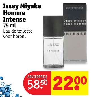 Aanbiedingen Issey miyake homme intense - Issey Miyake - Geldig van 19/09/2017 tot 24/09/2017 bij Kruidvat