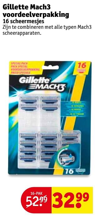 Aanbiedingen Gillette mach3 voordeelverpakking - Gillette - Geldig van 19/09/2017 tot 24/09/2017 bij Kruidvat