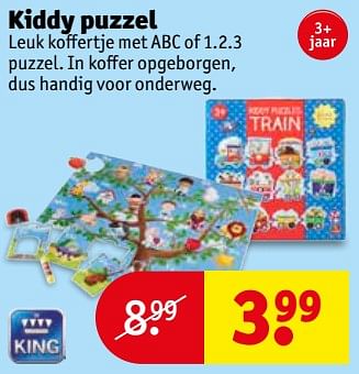 Aanbiedingen Kiddy puzzel - King - Geldig van 19/09/2017 tot 24/09/2017 bij Kruidvat