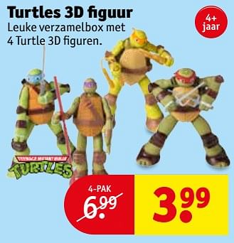 Aanbiedingen Turtles 3d figuur - Ninja Turtles - Geldig van 19/09/2017 tot 24/09/2017 bij Kruidvat