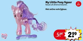 Aanbiedingen My little pony figuur - My Little Pony - Geldig van 19/09/2017 tot 24/09/2017 bij Kruidvat