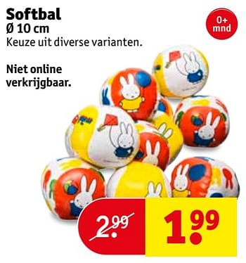 Aanbiedingen Softbal - Huismerk - Kruidvat - Geldig van 19/09/2017 tot 24/09/2017 bij Kruidvat