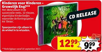 Aanbiedingen Kinderen voor kinderen - gruwelijk eng - Huismerk - Kruidvat - Geldig van 19/09/2017 tot 24/09/2017 bij Kruidvat