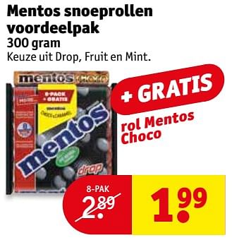 Aanbiedingen Mentos snoeprollen voordeelpak - Mentos - Geldig van 19/09/2017 tot 24/09/2017 bij Kruidvat
