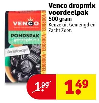 Aanbiedingen Venco dropmix voordeelpak - Venco - Geldig van 19/09/2017 tot 24/09/2017 bij Kruidvat