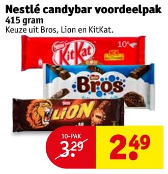Aanbiedingen Nestlé candybar voordeelpak - Nestlé - Geldig van 19/09/2017 tot 24/09/2017 bij Kruidvat