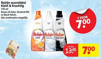 Aanbiedingen Robijn wasmiddel klein + krachtig - Robijn - Geldig van 19/09/2017 tot 24/09/2017 bij Kruidvat