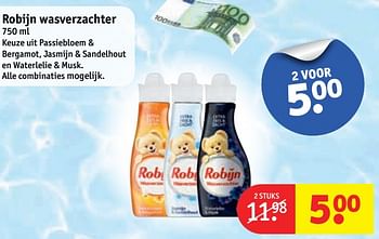 Aanbiedingen Robijn wasverzachter - Robijn - Geldig van 19/09/2017 tot 24/09/2017 bij Kruidvat