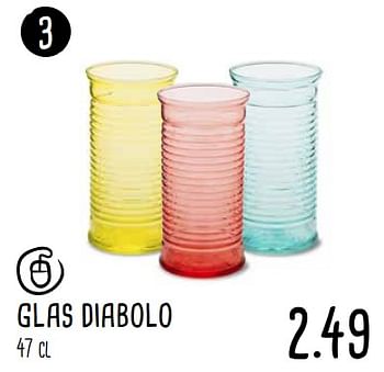 Aanbiedingen Glas diabolo - Huismerk - Xenos - Geldig van 18/09/2017 tot 01/10/2017 bij Xenos