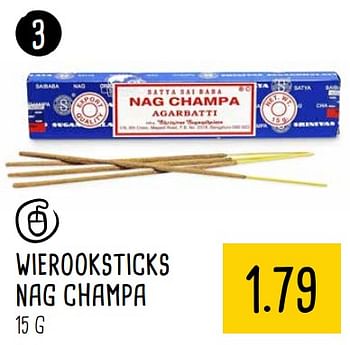 Aanbiedingen Wierooksticks nag champa - Huismerk - Xenos - Geldig van 18/09/2017 tot 01/10/2017 bij Xenos