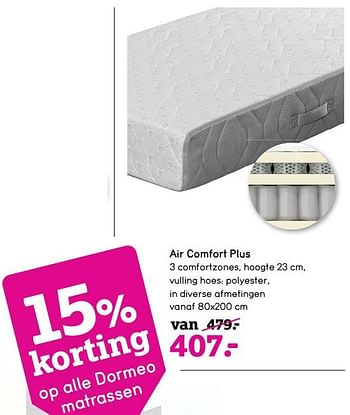 Aanbiedingen Air comfort plus - Huismerk - Leen Bakker - Geldig van 18/09/2017 tot 01/10/2017 bij Leen Bakker