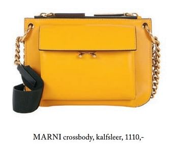 Aanbiedingen Marni crossbody kalfsleer - Marni - Geldig van 05/09/2017 tot 01/03/2018 bij De Bijenkorf