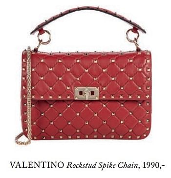 Aanbiedingen Valentino rockstud spike chain - Valentino - Geldig van 05/09/2017 tot 01/03/2018 bij De Bijenkorf