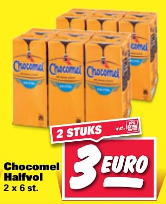 Aanbiedingen Chocomel halfvol - Chocomel - Geldig van 18/09/2017 tot 23/09/2017 bij Nettorama