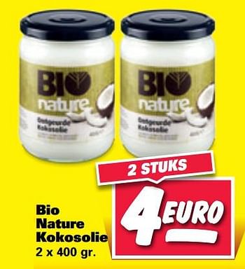 Aanbiedingen Bio nature kokosolie - Bio Nature - Geldig van 18/09/2017 tot 23/09/2017 bij Nettorama