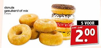 Aanbiedingen Donuts gesuikerd of mix - Huismerk - Agrimarkt - Geldig van 18/09/2017 tot 23/09/2017 bij Agrimarkt
