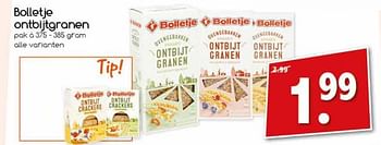 Aanbiedingen Bolletje ontbijtgranen - Bolletje - Geldig van 18/09/2017 tot 23/09/2017 bij Agrimarkt