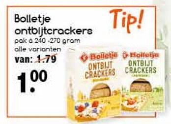 Aanbiedingen Bolletje ontbijtcrackers - Bolletje - Geldig van 18/09/2017 tot 23/09/2017 bij Agrimarkt