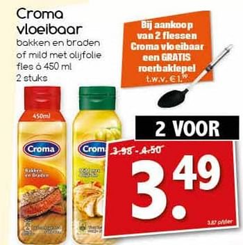 Aanbiedingen Croma vloeibaar - Croma - Geldig van 18/09/2017 tot 23/09/2017 bij Agrimarkt