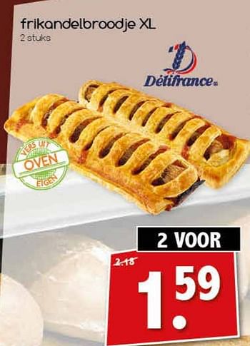 Aanbiedingen Frikandelbroodje xl - Delifrance - Geldig van 18/09/2017 tot 23/09/2017 bij Agrimarkt
